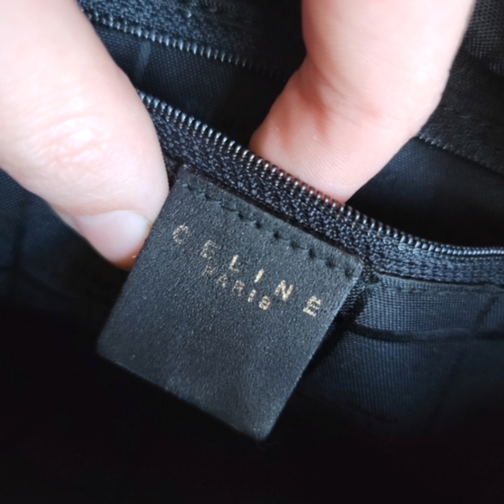 Celine Black Leather Bag - Céline Handbag w/ D-rings - Picture 6 of 12